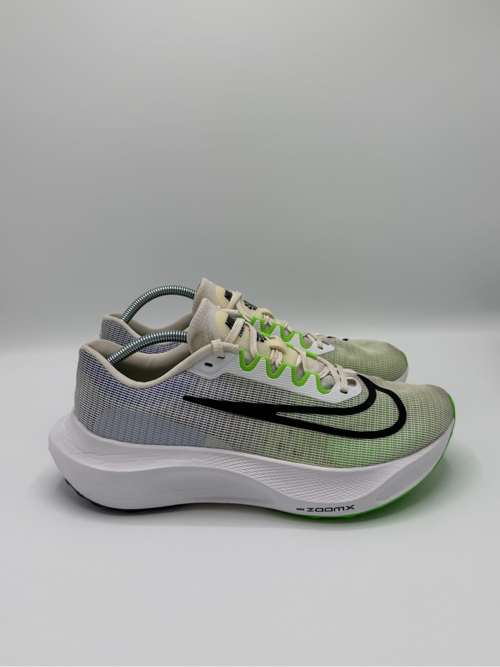 Nike Men’s White/Green Mesh ZoomX Running Shoes